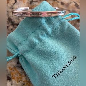 Tiffany & Co 1837 cuff in silver, narrow.